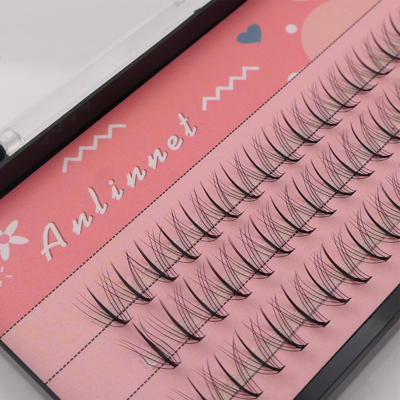 Jiheti High Quality  60 tufts of sandwich eyelashes, grafted eyelashes, artificial effect, eyelash extension, comic eyelashes, false eyelashes tool. 