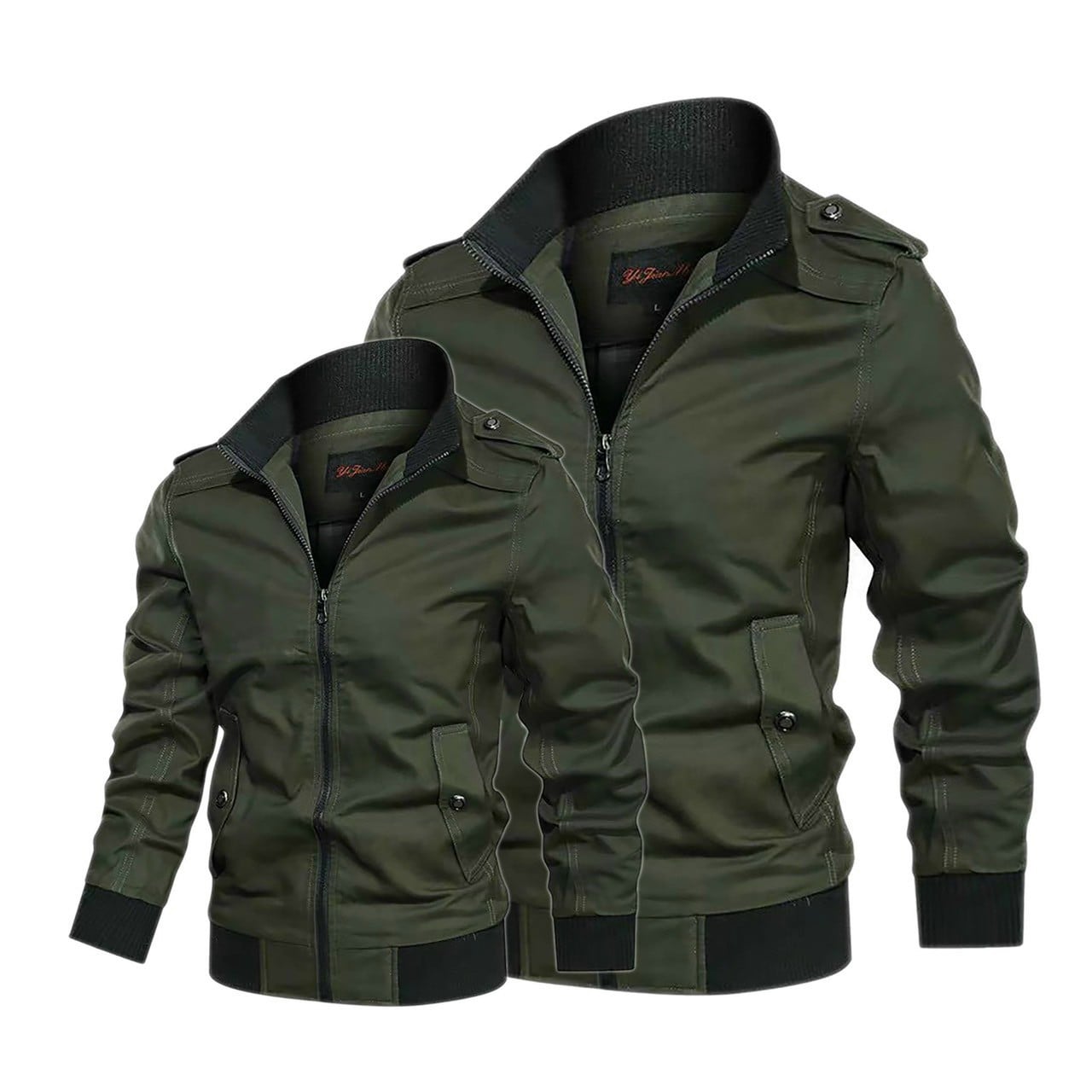 Áo Khoác Bomber Kaki Nam Nữ