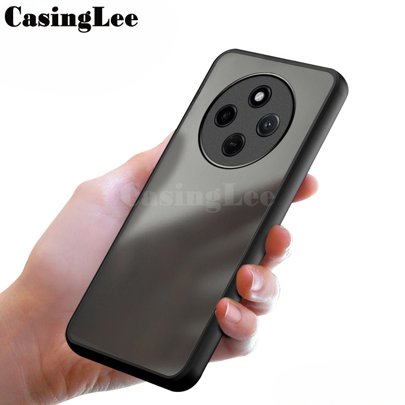 For Xiaomi Poco C75 Case Shockproof Scrub Matte Transparent Soft edge Silicone Frame Hard Clear For Xiaomi Xiaomi Poco C75 Back cover Phone Cases