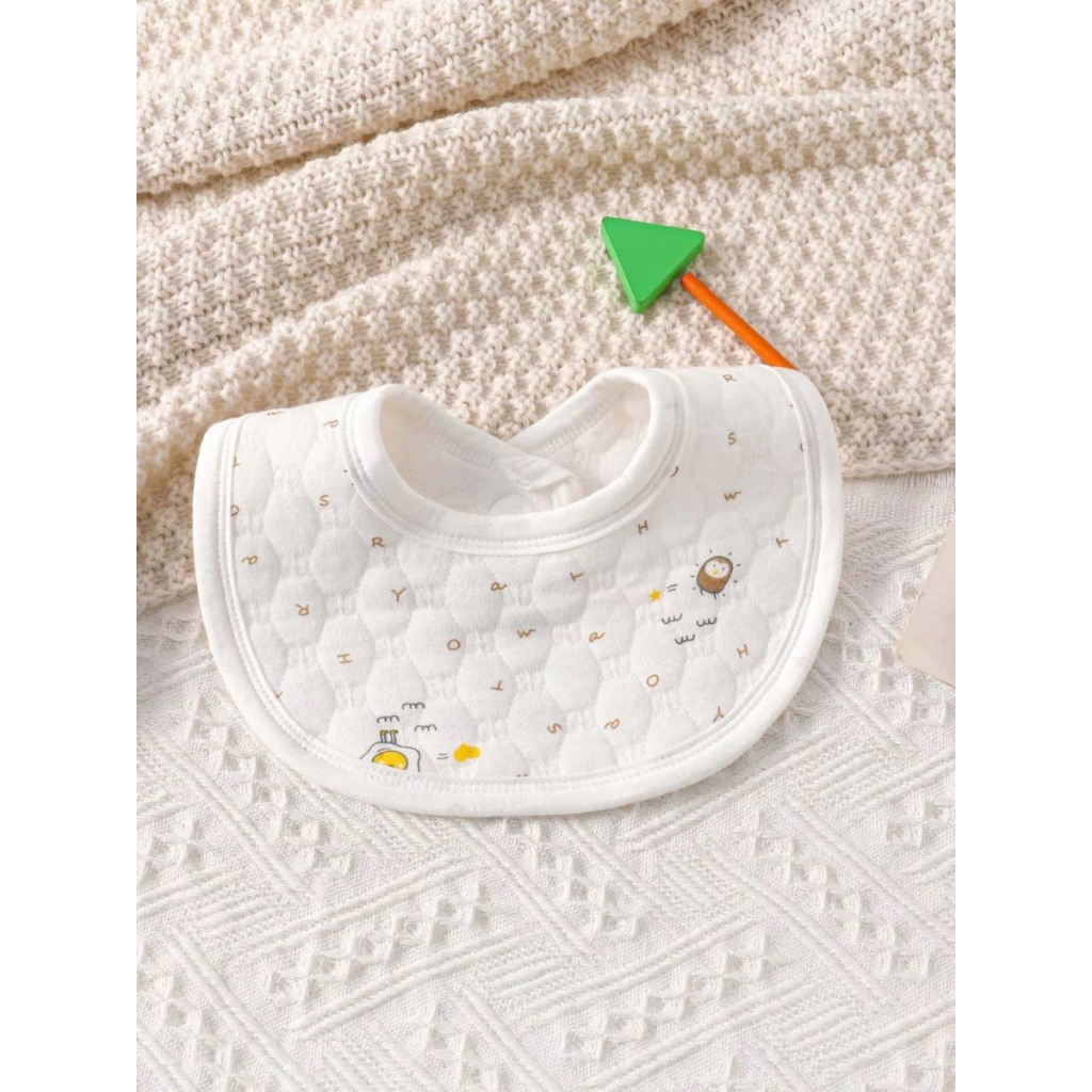 Yếm xốp cho bé Jasmine Baby thêu hoạ tiết