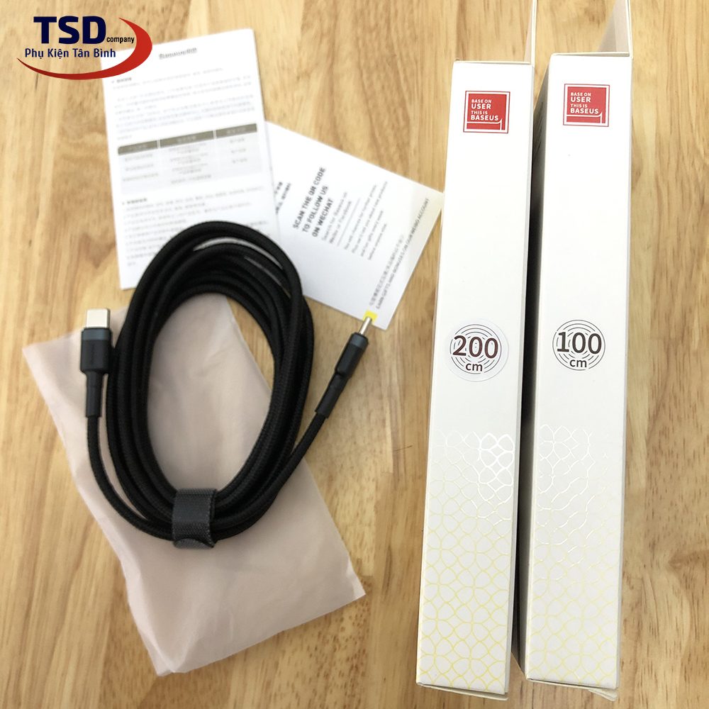 Cáp Sạc Nhanh Type C to Type C PD 2.0 60W Chính Hãng Baseus