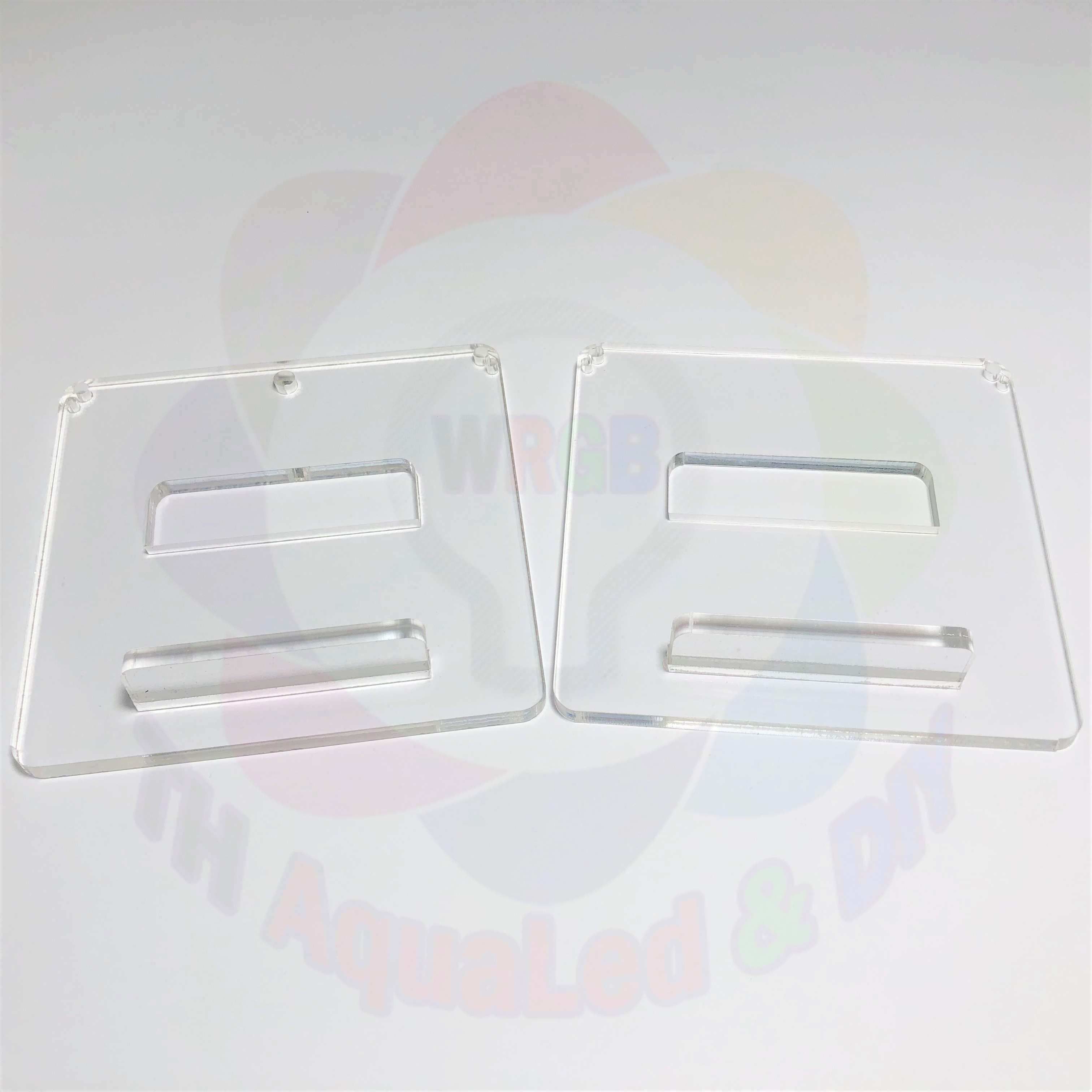 Chân đèn mica thủy sinh W106 gắn thành hồ, mica dày 5mm kèm bộ ốc vít