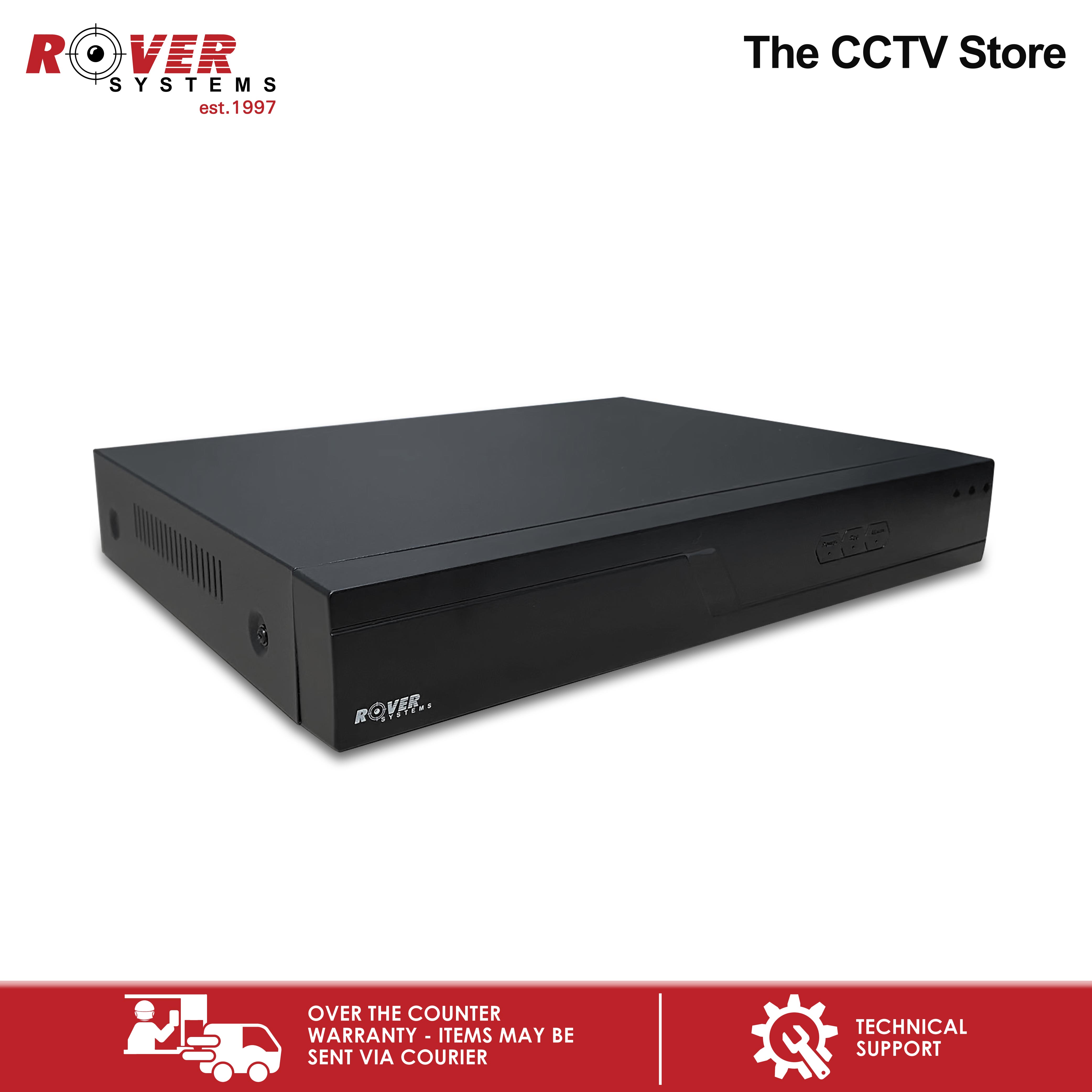 Rover Systems 32 Channel NVR Up to 4K Resolution SATA Network