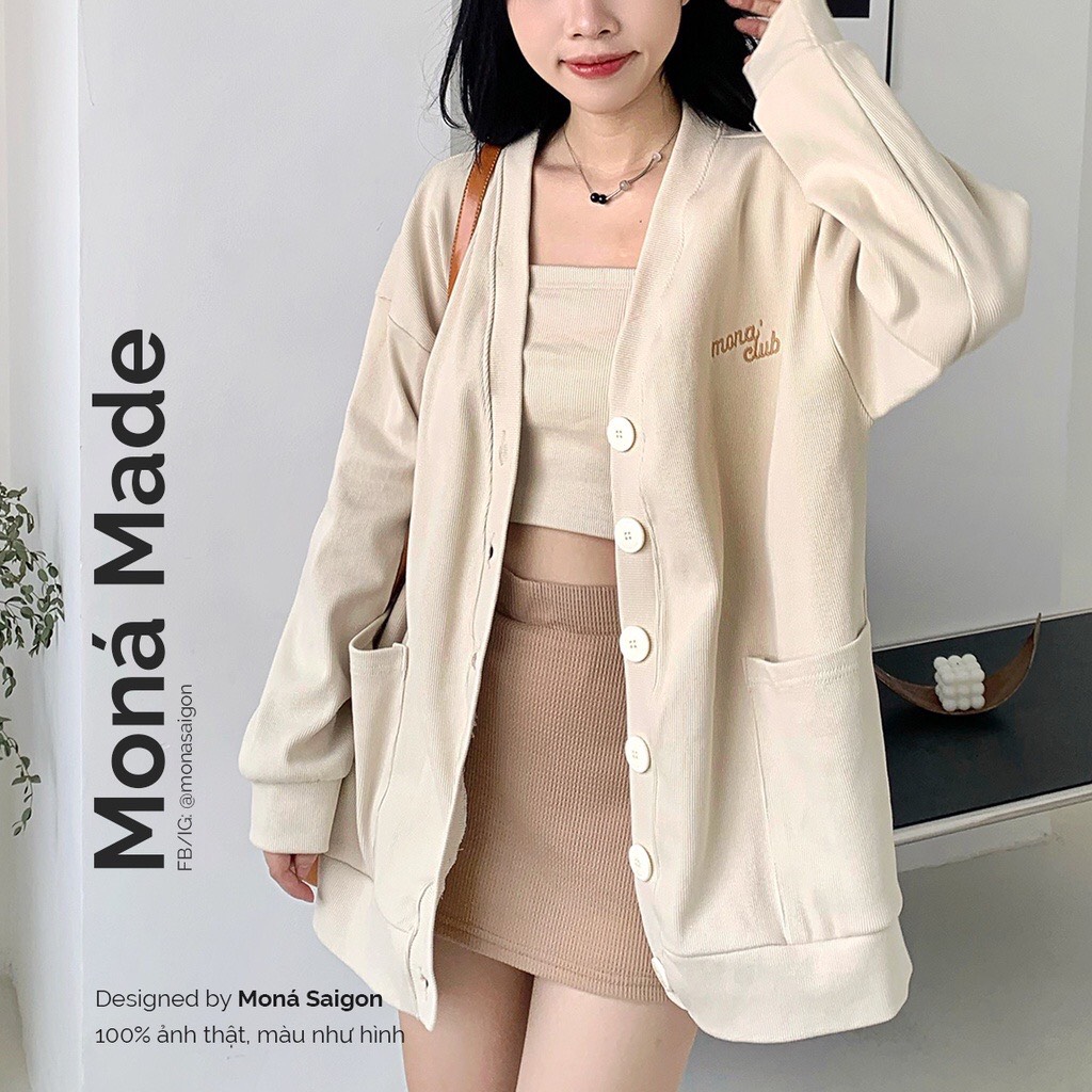 [VOUCHER 12%/149K] Set et áo khoác len cardigan MONÁ - TIARA