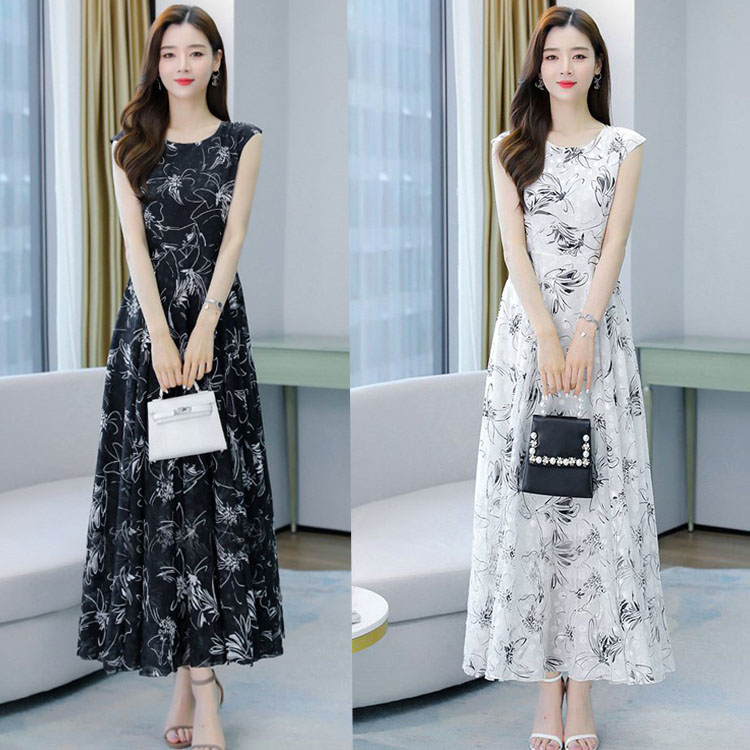 Đầm maxi hoa bi chìm kv28522