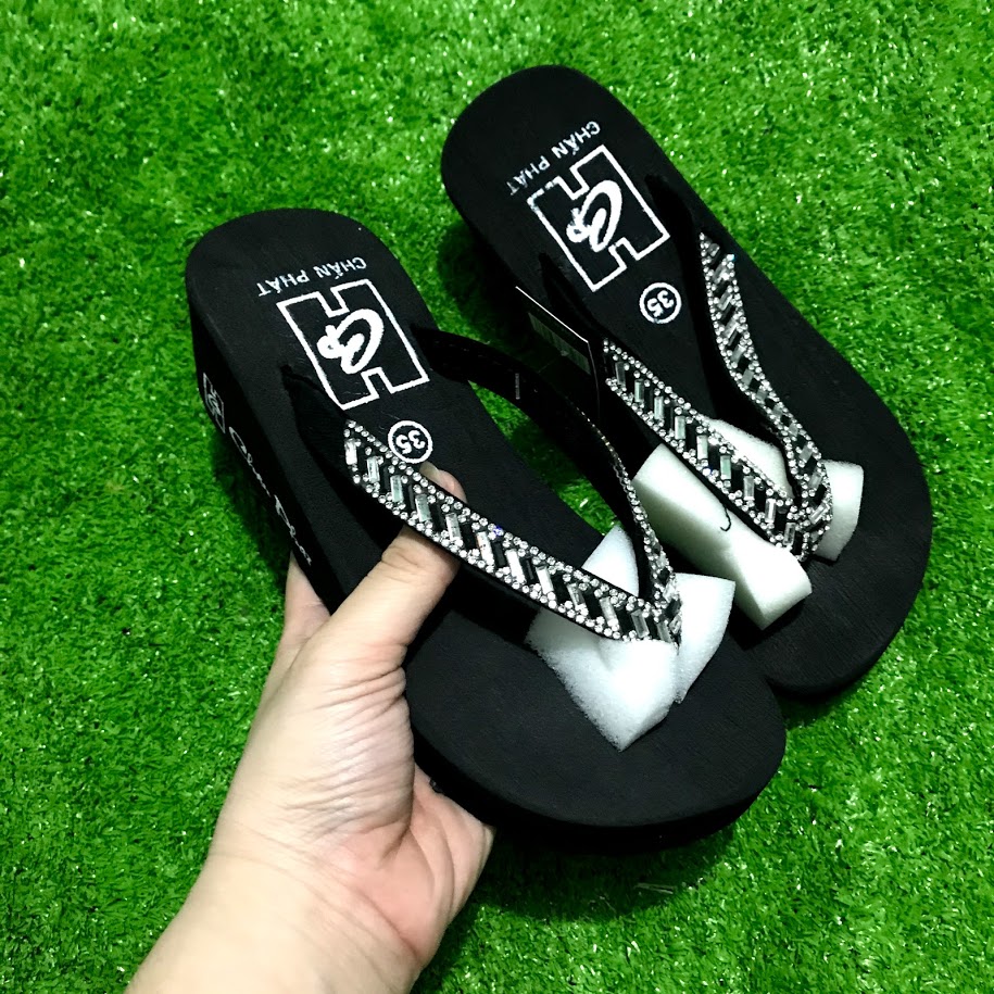 Dép xốp quai kẹp đế cao 5p. 7p