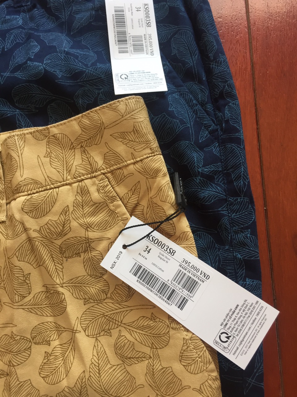 Quần short khaki KWIN KSO003S8 dáng regular fit suông nhẹ