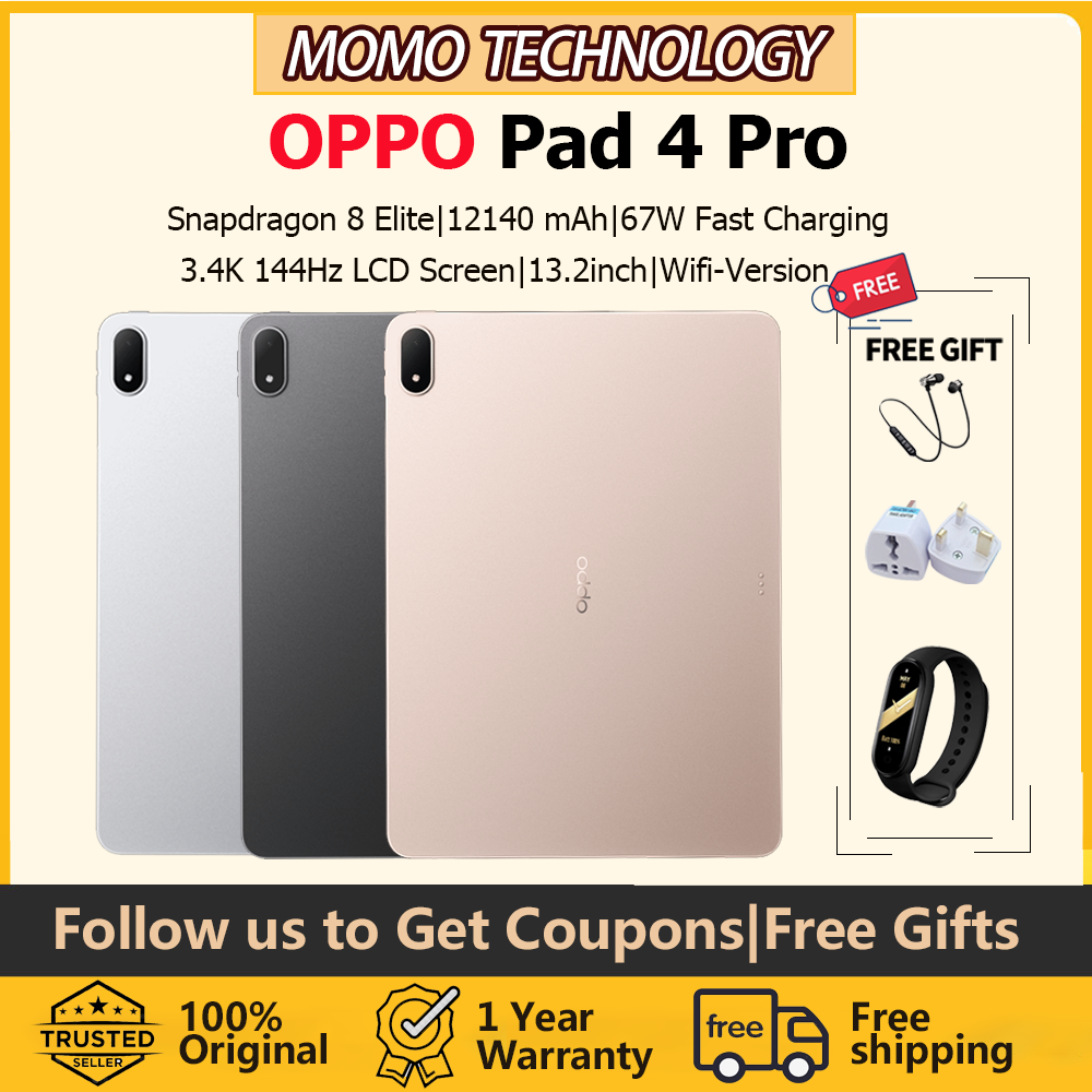 OPPO Pad 4 Pro Tablet|OPPO Pad|Snapdragon 8 Elite|13.2 inch 3.4K