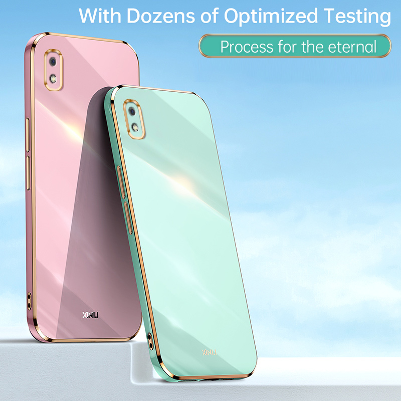 YBD Plating phone Case For Samsung Galaxy A10 M10 Casing Precise Camera Protection cases Luxury Straight Edge Cover