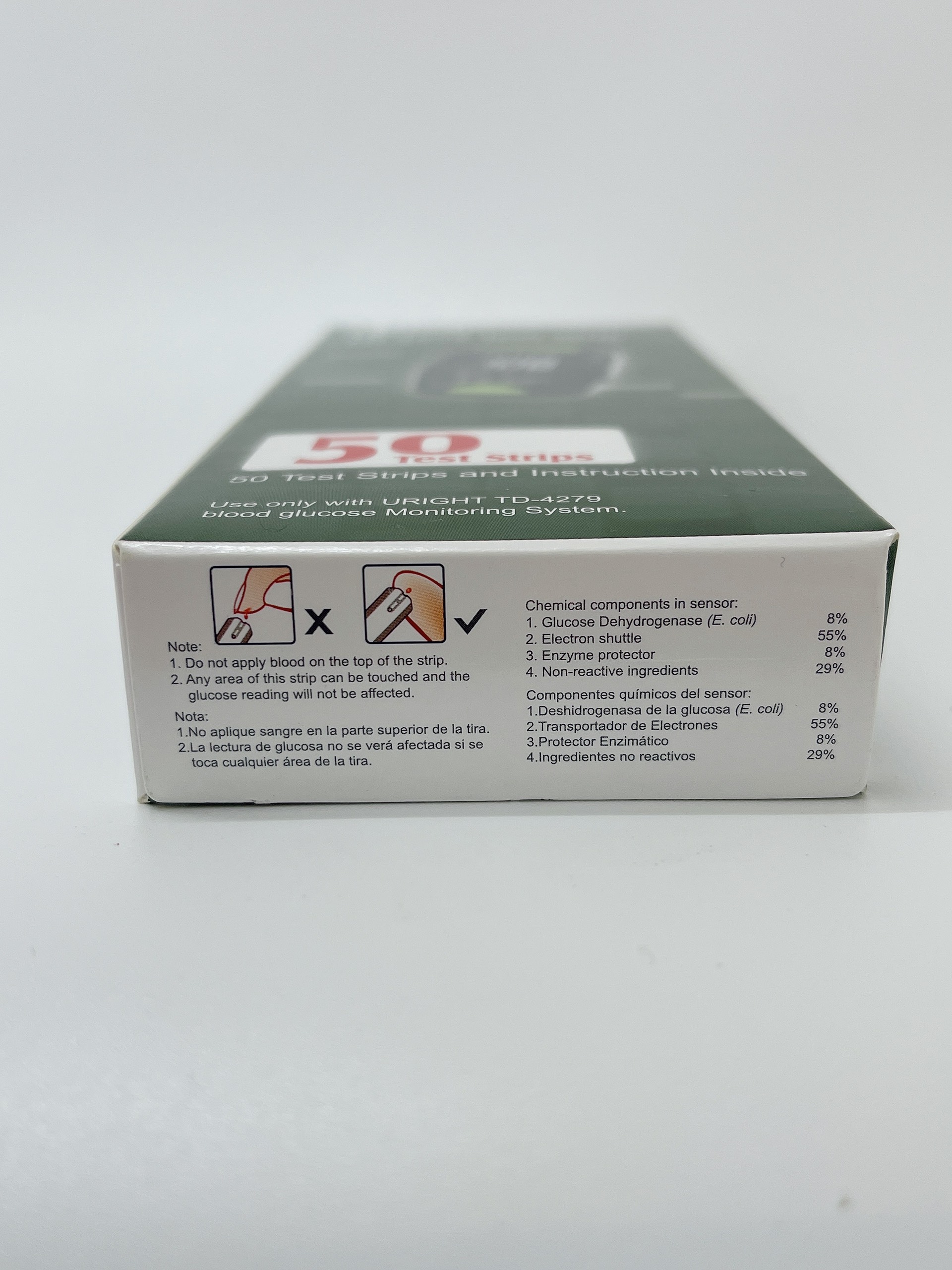 Que thử đường huyết Uright TD-4279 ( Hộp 50 que)