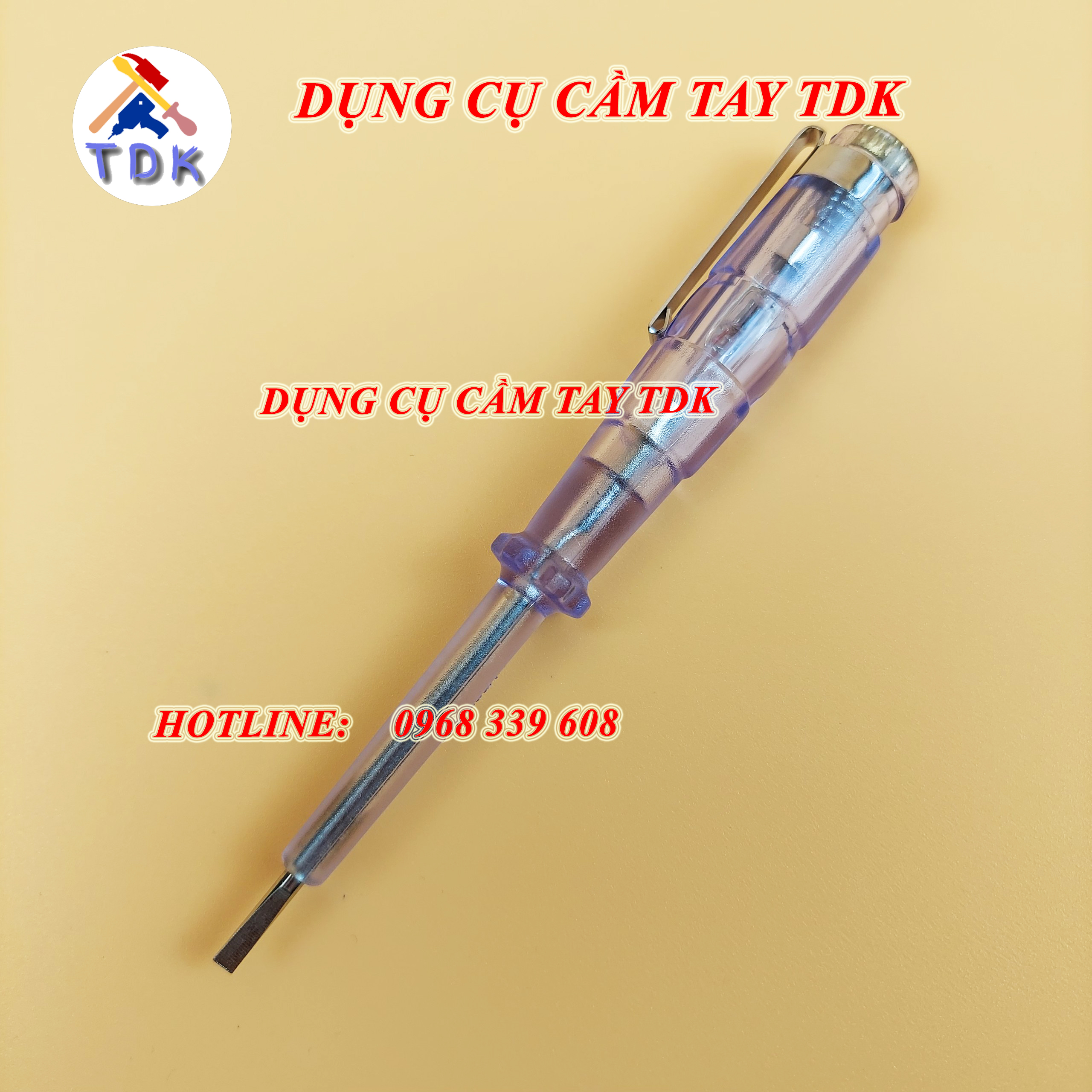 Bút thử điện AC100-500V 145mm L0036 CMART
