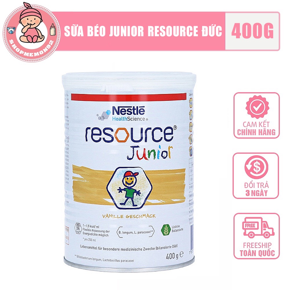 Sữa béo Junior Resource Đức 400gr (Trẻ từ 1 tuổi) date 3/2025