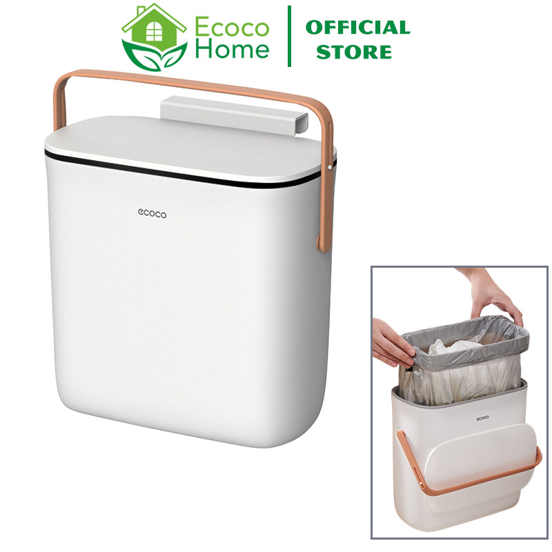 Thùng Rác Ecoco, Thùng Rác Treo Tủ Dán Nhà Vệ Sinh Ecoco E2236