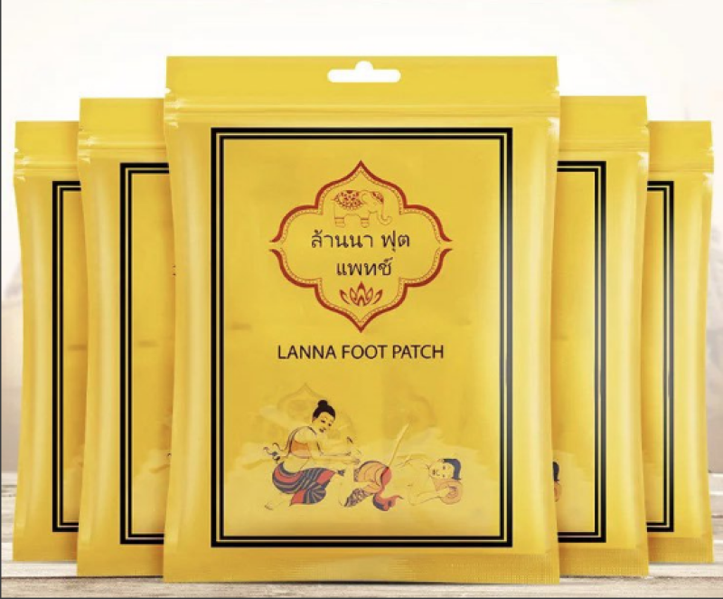 Combo 10 miếng dán thải độc chân lanna foot patch thái lan