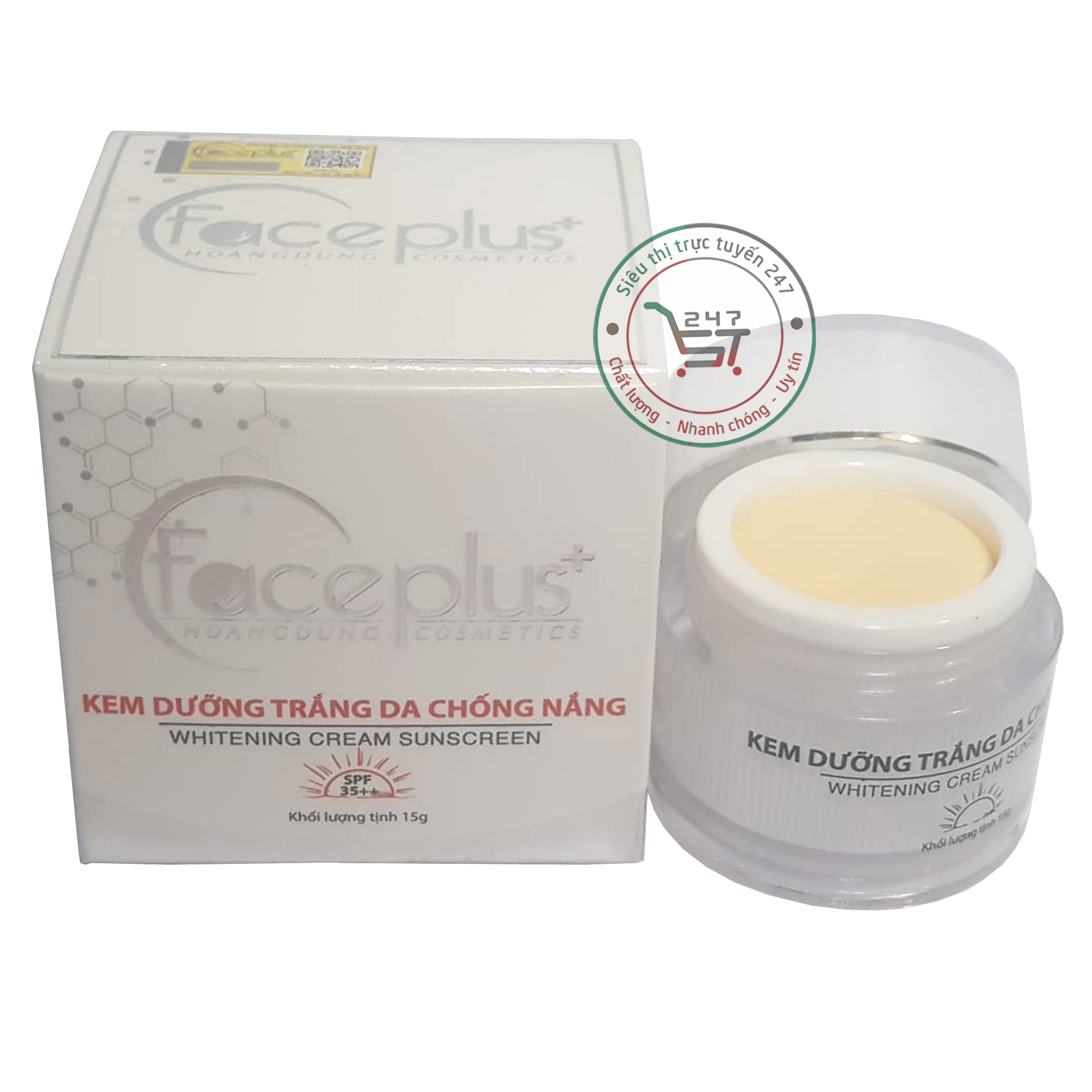 Kem dưỡng trắng da Chống nắng Face Plus chăm sóc da hiệu quả
