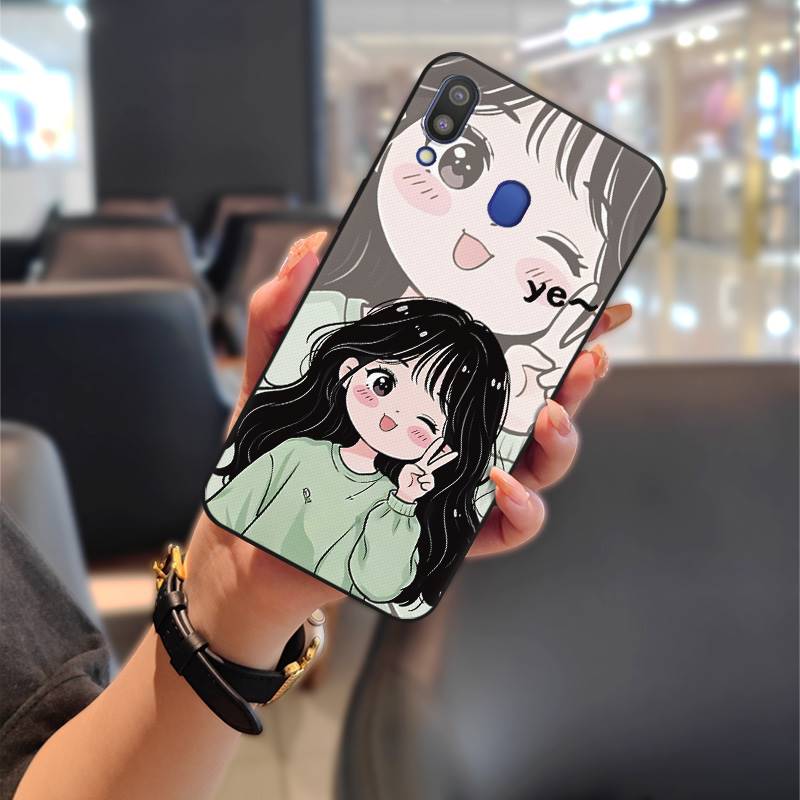 Waterproof Anti-knock Phone Case For Samsung Galaxy M20/SM-M205FD Phone Pouch Silicone Cute Back Cover Couple Durable. 
