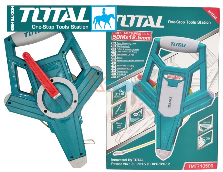Thước cuộn thép 50 Mét TOTAL TMT710506