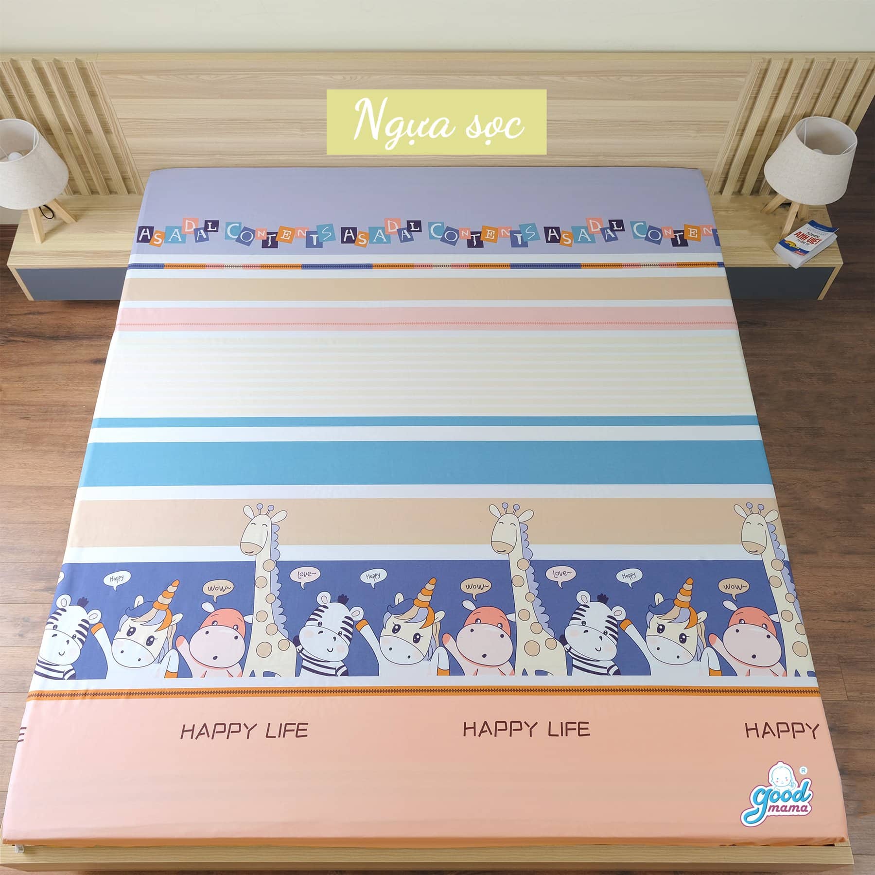 Grap chống thấm Goodmama chính hãng vải chống thấm cotton cao cấp