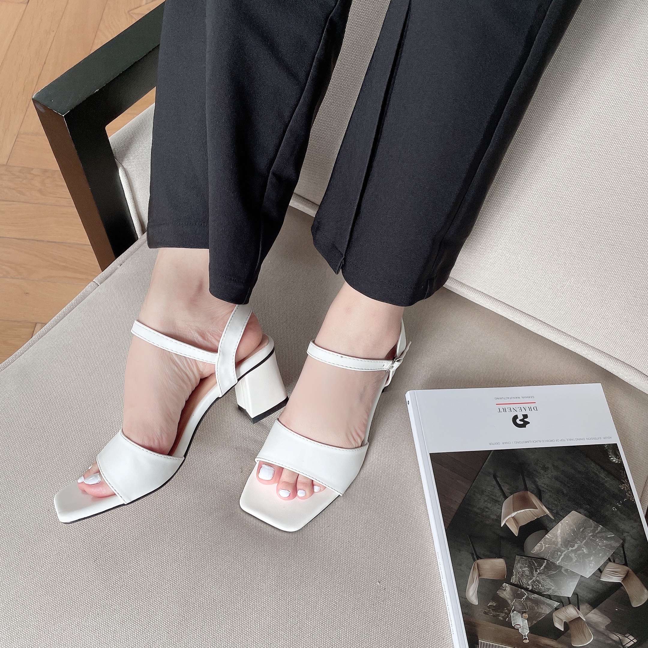 Giày sandal nữ cao gót 5 phân thời trang Luvia 14SD