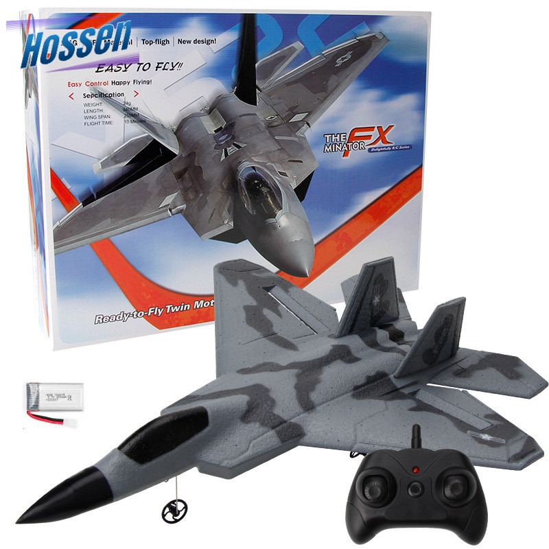 Fx622 2.4ghz Remote Control Plane Fixed Wing Small F22 Fighter Aircraft Model Toy Rc Glider For Boys Gifts