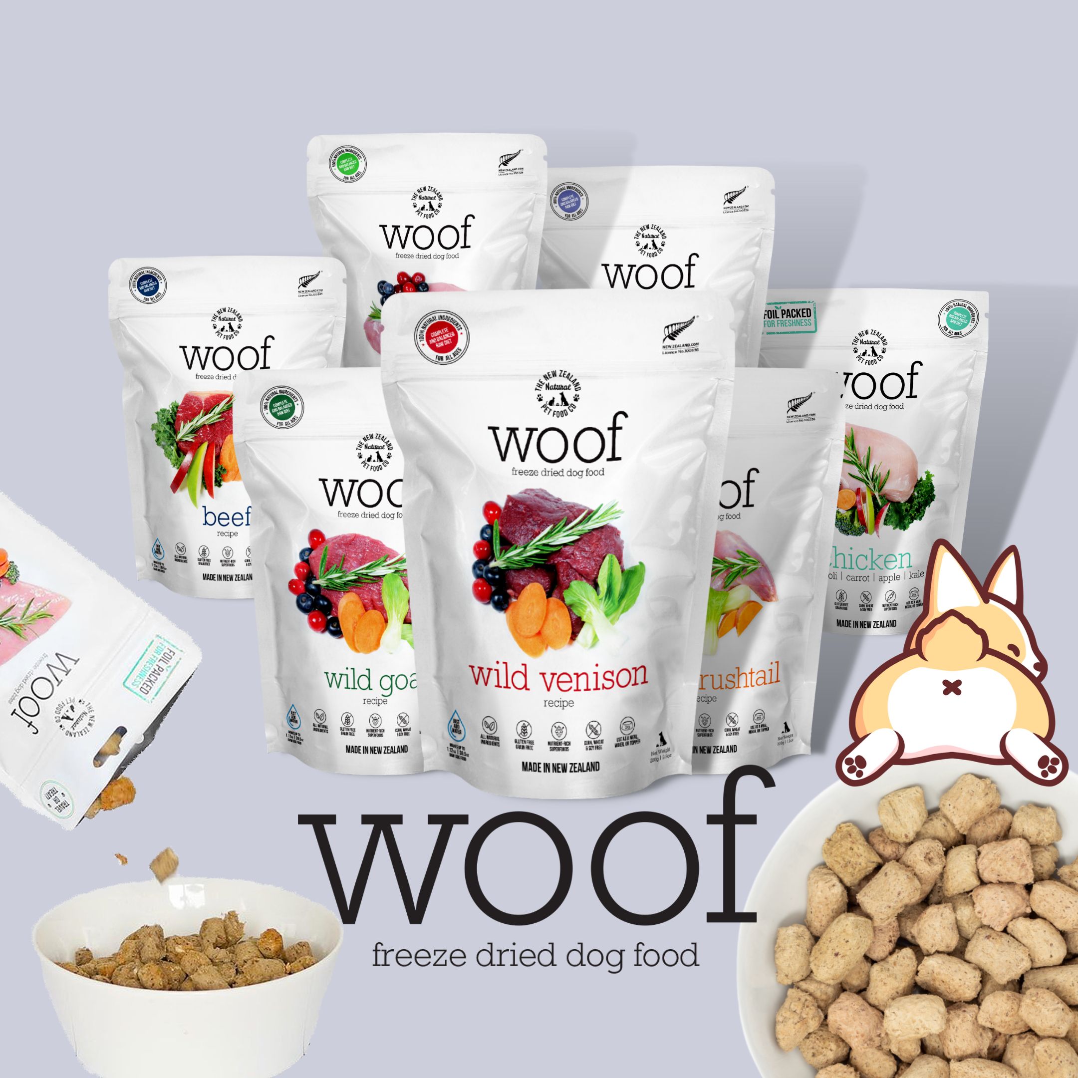 woof freeze dried