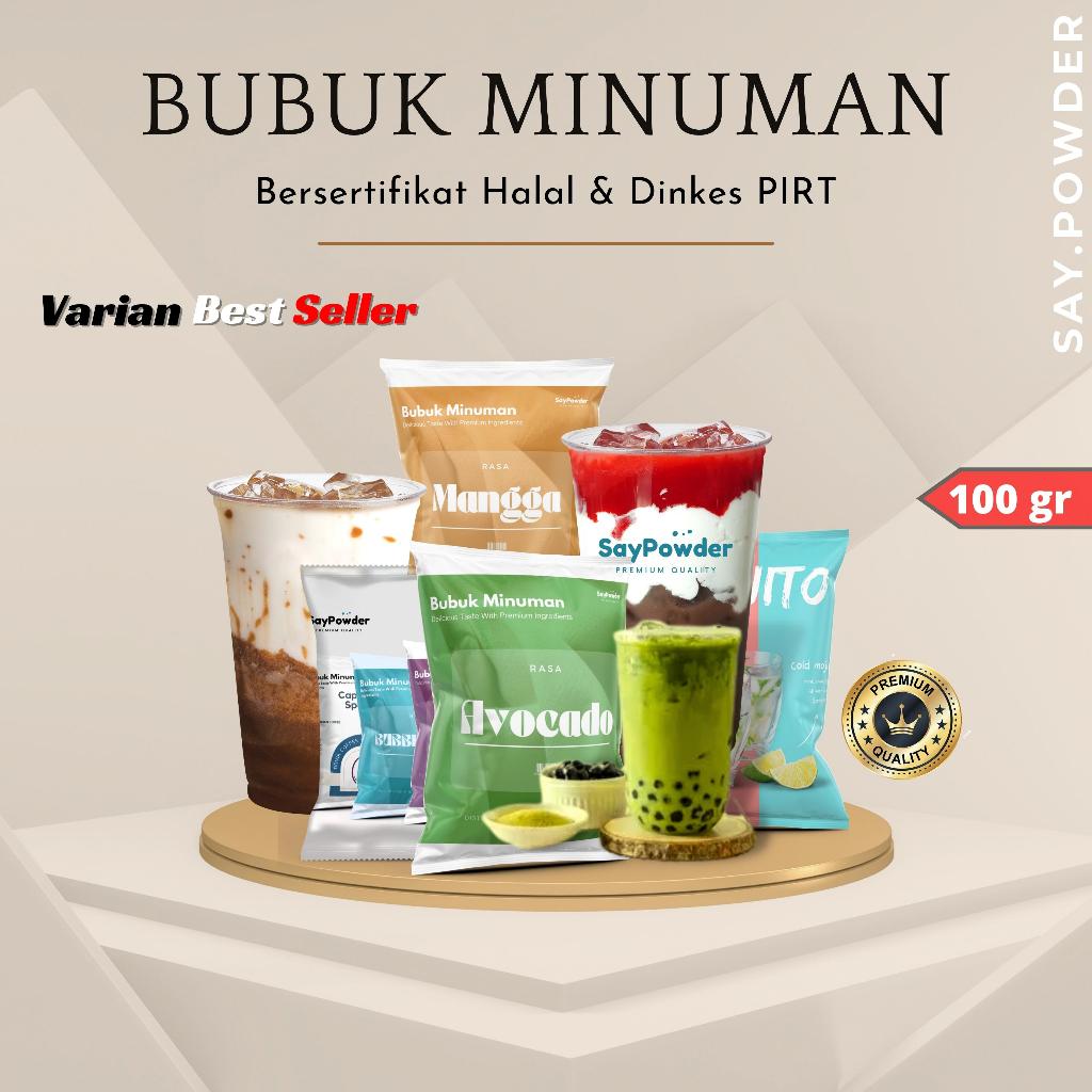 Bubuk Minuman Rasa Premium 100 Gram Sachet Aneka Rasa Serbuk Minuman ...