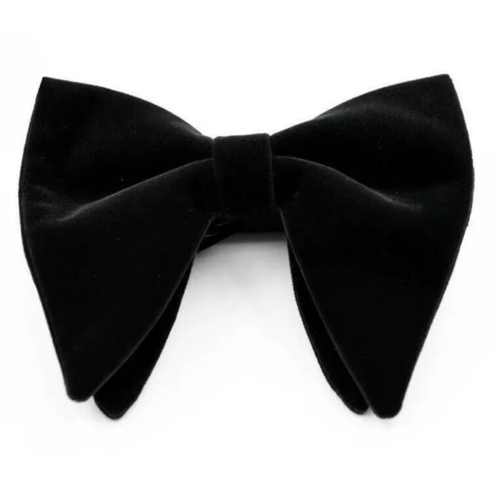 Fashion%20Pre-tied%20Black%20Velvet%20Bowties%20Exquisite%20Elegant%20Oversized%20Bow%20Tie%20Tuxedo%20Accessories%20Big%20Bow%20Tie%20Wedding%20Party%20-%20Image%204