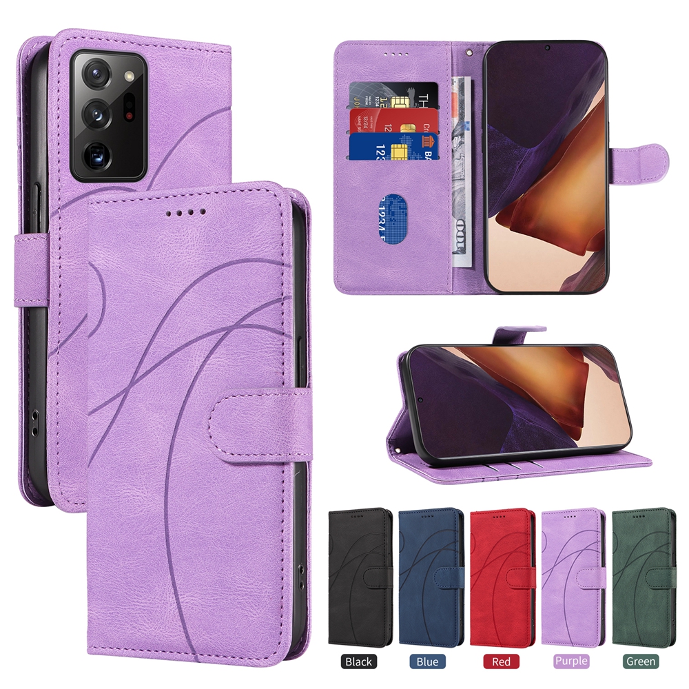 For samsung galaxy note 20 / note 20 ultra / note 10 / note 10 plus / note 9 / note 8 phone case magnetic leather wallet card slot fashion flip cover casing