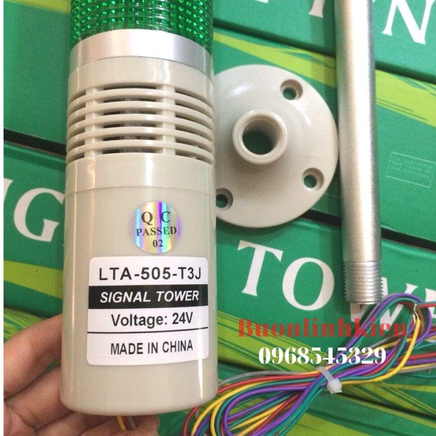 Đèn tháp 3 tầng có còi 24V LTA-505-T3J