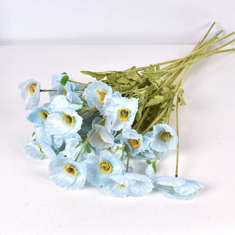 Houseeker 4 Heads Artificial Flower Bouquet Silk Simulation Fake Flowers Wedding New Year Home Decor Diy Handmade Crafts