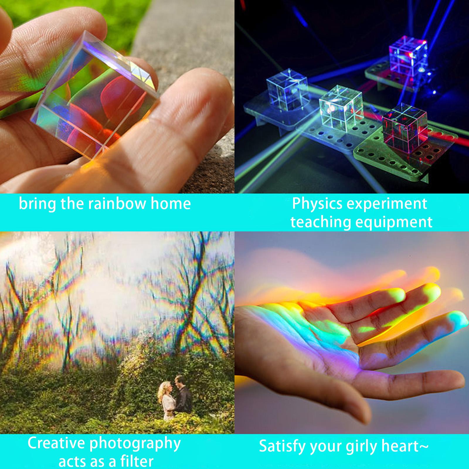 Magic Optical Glass Cube Dichroic Cube Prism RGB Combiner 2024 I8F9 Splitter