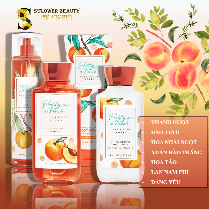 Bath & Body Works Body Lotion - Pretty As A Peach (236ml)