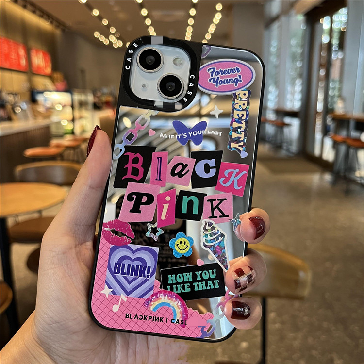 ️CASETiFY x Black Pink luxury Mirror with MagSafe Case for iPhone