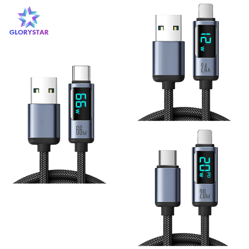 USB To USB C Cable Type C Braided Cable 480Mbps Data Transmission 100W Power Delivery For Laptop Phone Tablet Computer