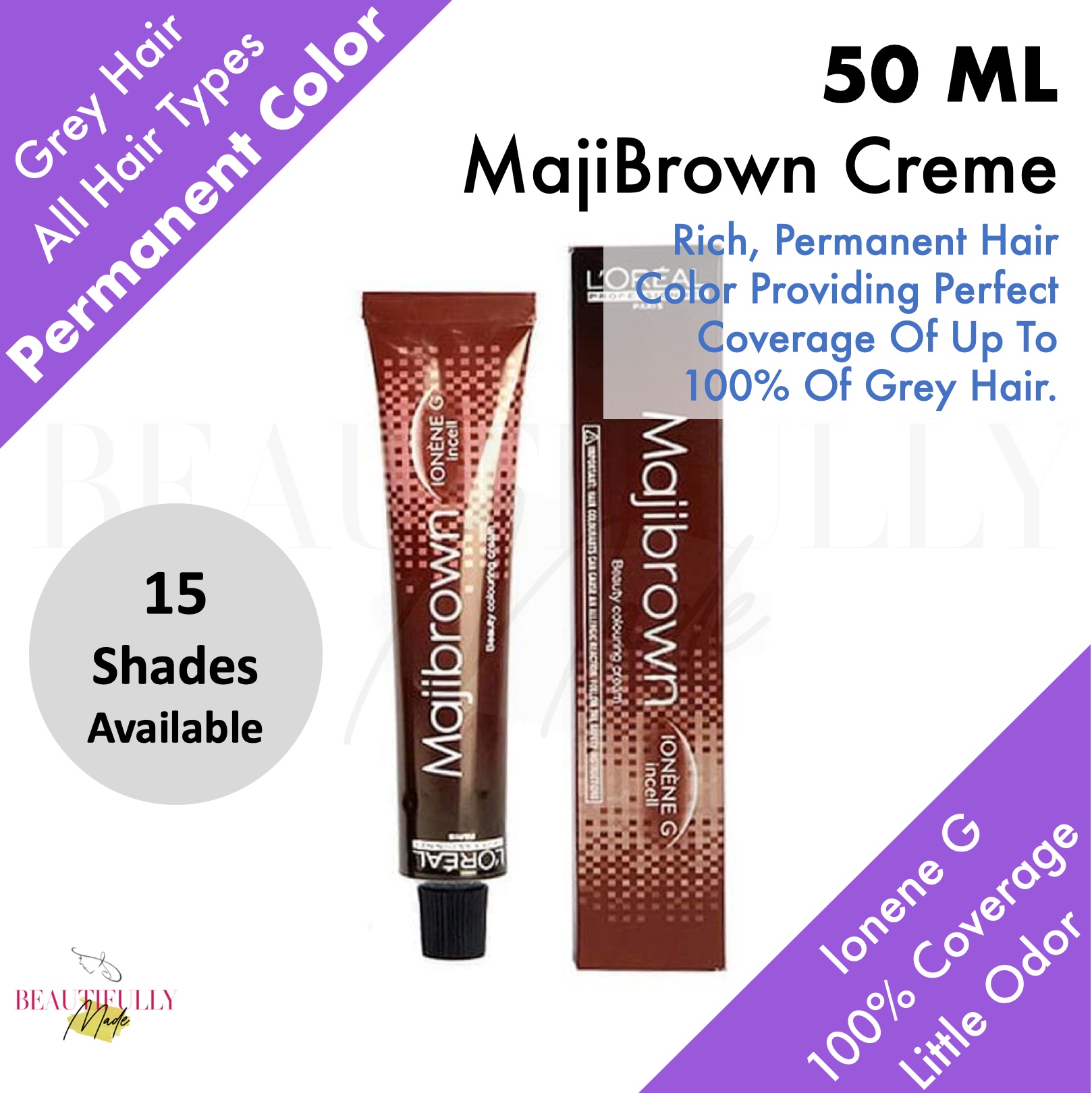 LOreal Professionel Majirel Hair Color 7.31 Golden Ash Blonde 50 ml –  BeautiiBounty