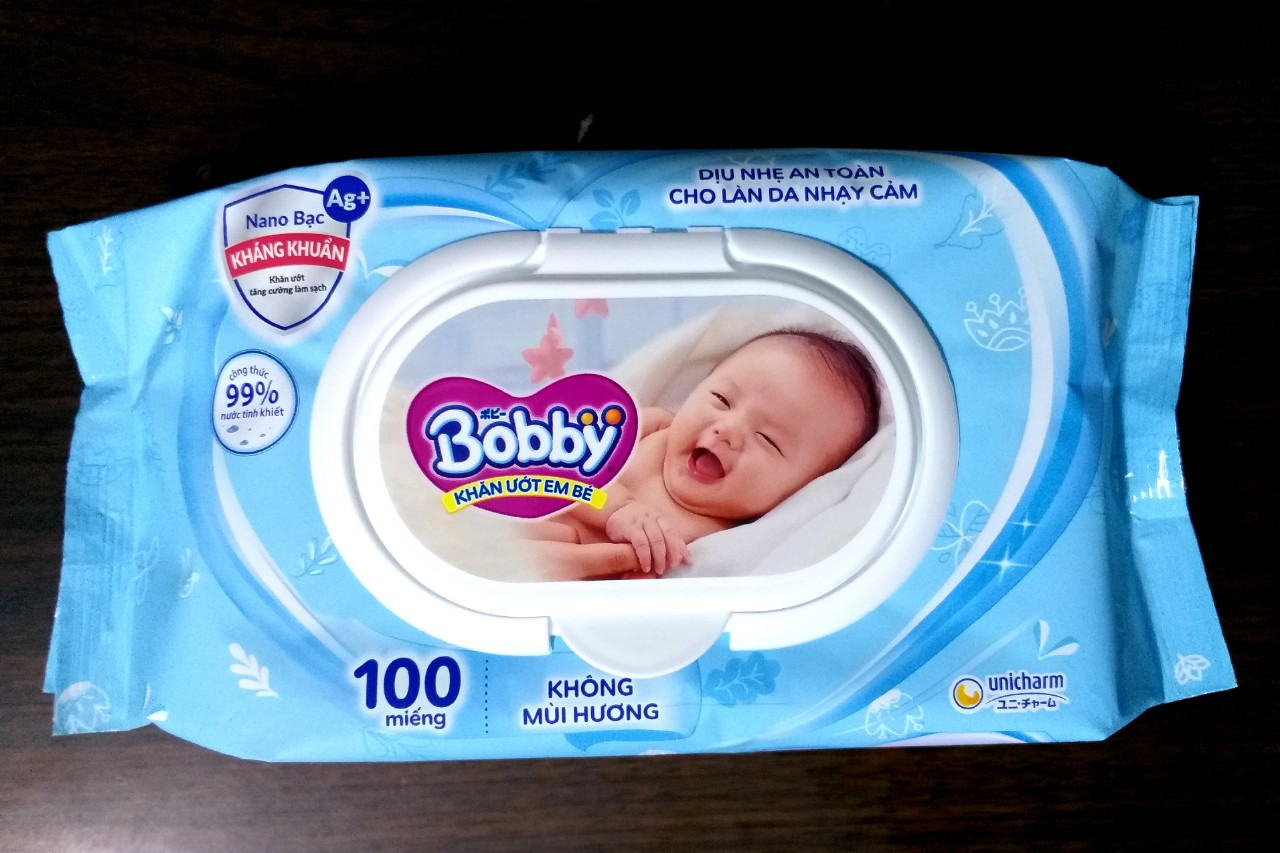 KHĂN ƯỚT BOBBY CÓ MÙI/KHÔNG MÙI 80 TỜ/100 TỜ