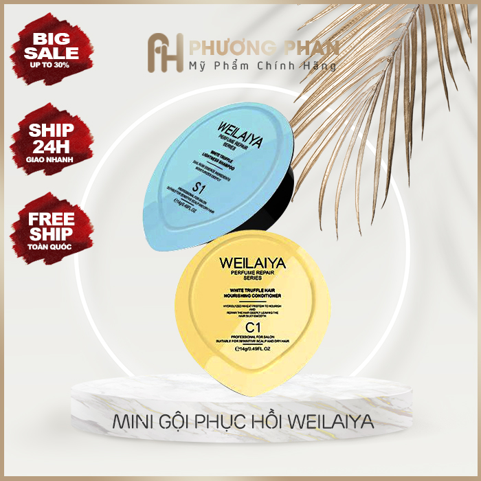 [Chính Hãng] - Bộ Dầu Gội Phục Hồi Đa Tầng Nấm Truffle Weilaiya 450ml - Giúp tóc bồng bềnh, bóng mượt - Làm phồng chân tóc - Xóa sạch gàu hiệu quả - Phương Phan Cosmetics