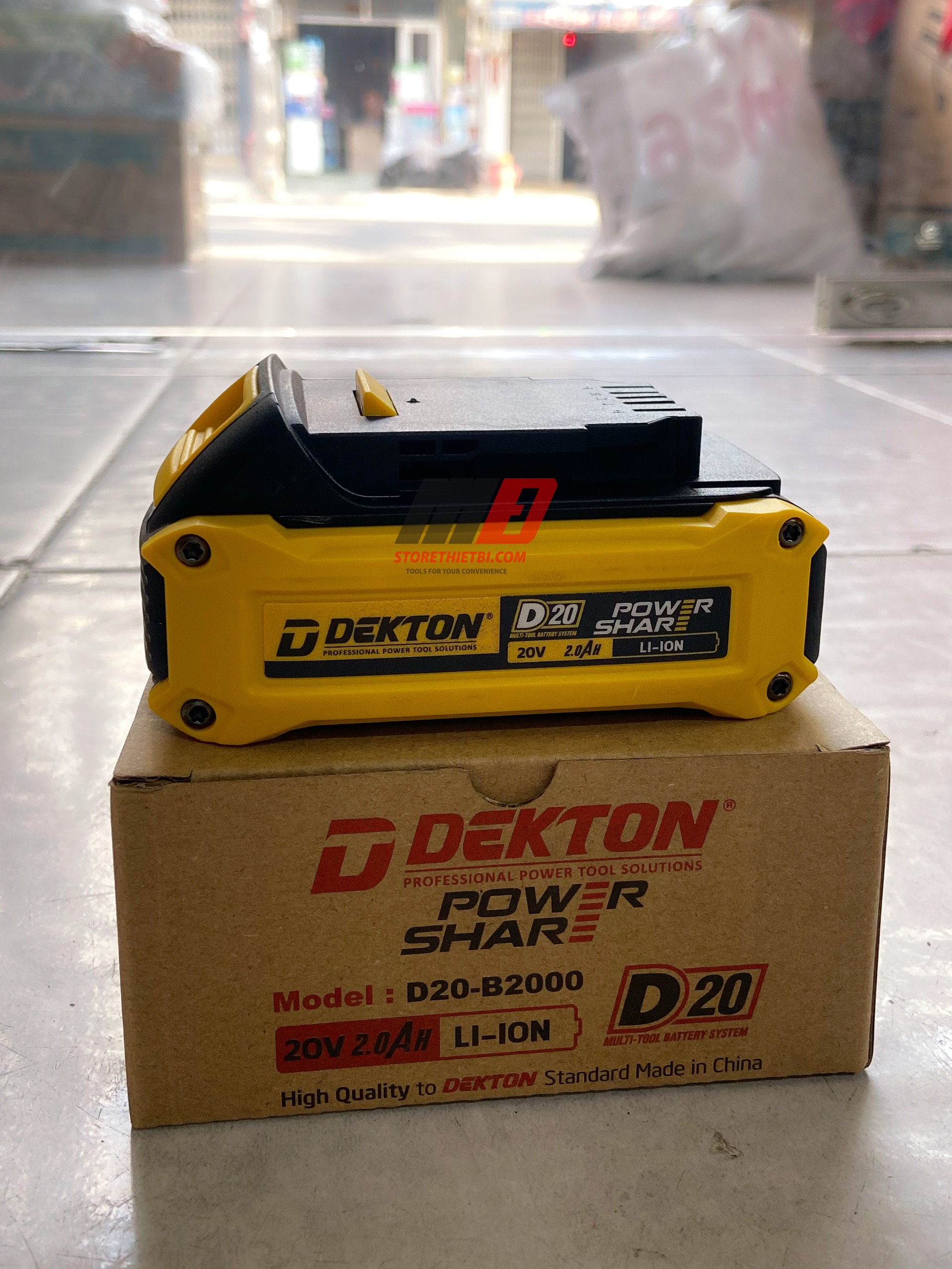 Pin 21V 2AH chân pin Dewalt cho các máy D20 Dekton