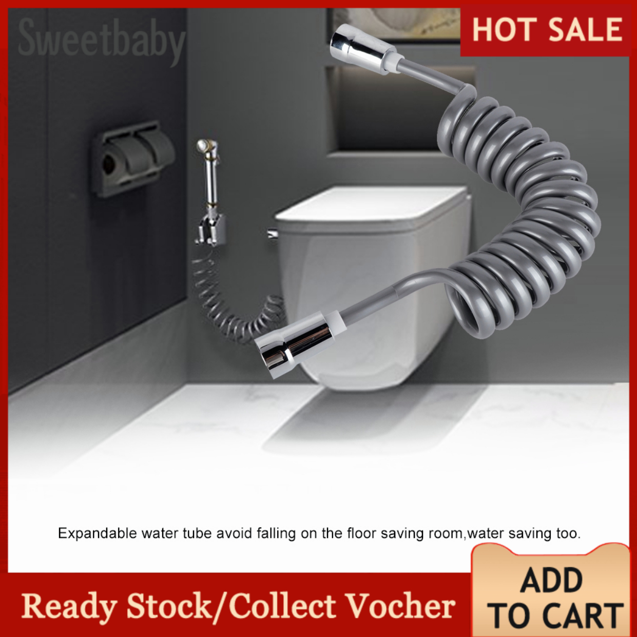 New Arrival Telephone Line Style Flexible Shower Hose Toilet Bidet Spray Bathroom Accessories G1/2"