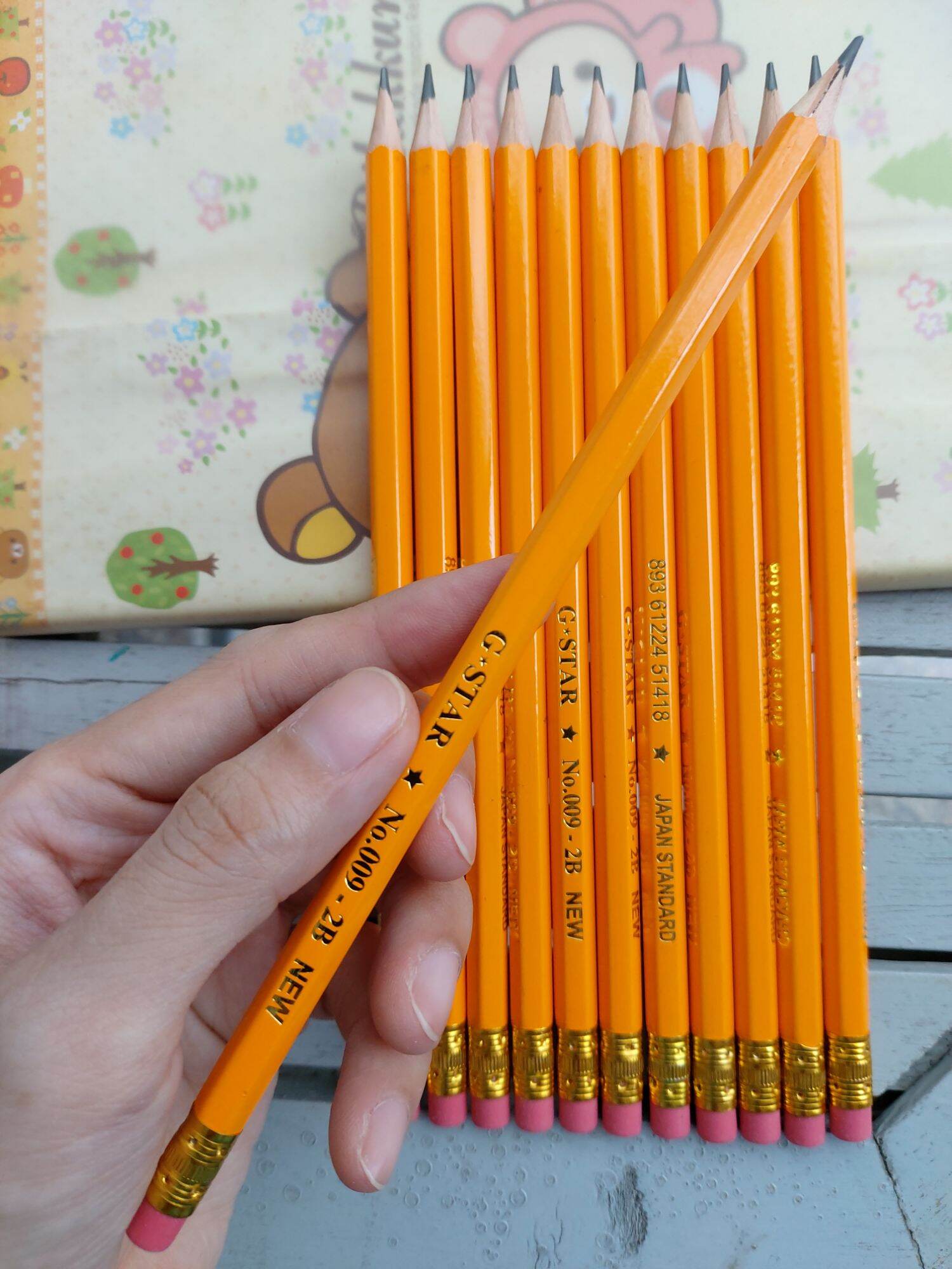 Hộp 12 Cây Viết Chì Gỗ Gstar 009 ( 3B, 4B, 5B, 6B )