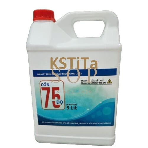 [Hoàn Tiền 10%] 5 lit dung dịch sát khuẩn, nước sát khuẩn CN| 75 độ| rửa tay và đồ vật| xịt khuẩn, sát khuẩn| giá rẻ| không mùi tặng kèm vỏ chai xịt siêu tiết kiệm| cồn 75 độ