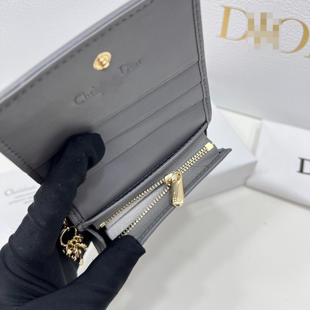 （High end bags）2023D new women's wallet leather short wallet zero wallet Box packaging