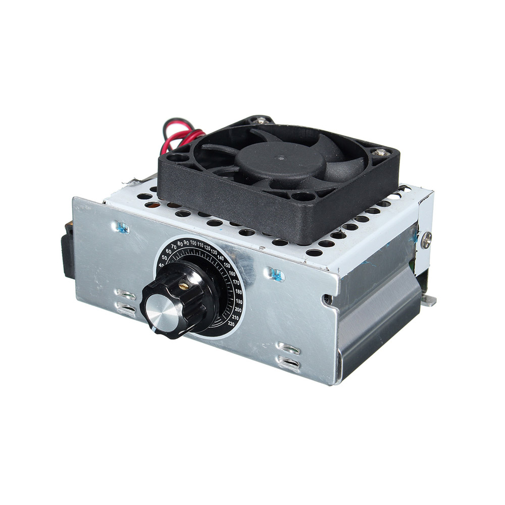 4000W điều khiển tốc độ động cơ AC110V-220V công suất cao SCR Điều khiển điều chỉnh được mờ dimmers điều chỉnh điện áp nhiệt với quạt