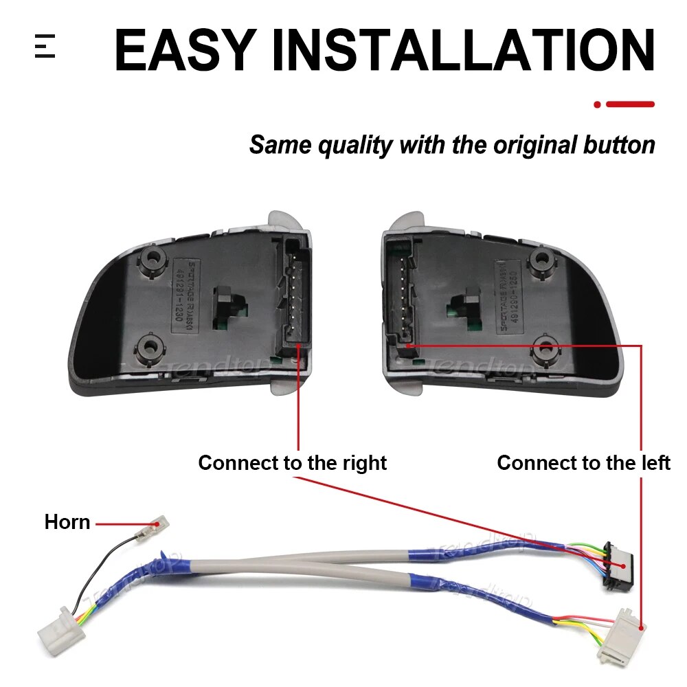 【Customer favorite】 For Kia Sportage 2011 2012 2013 2014 2016 Multifunction Steering Wheel Cruise Control Button Bluetooth Audio Phone Volume Switch