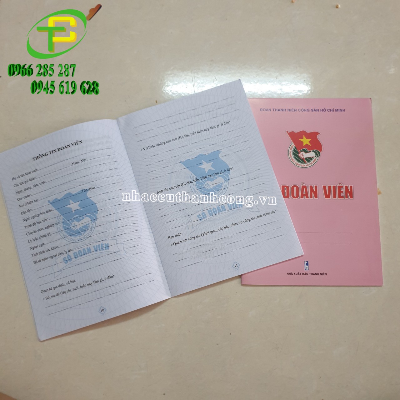 Combo 50 quyển sổ ĐOÀN VIÊN HỒNG