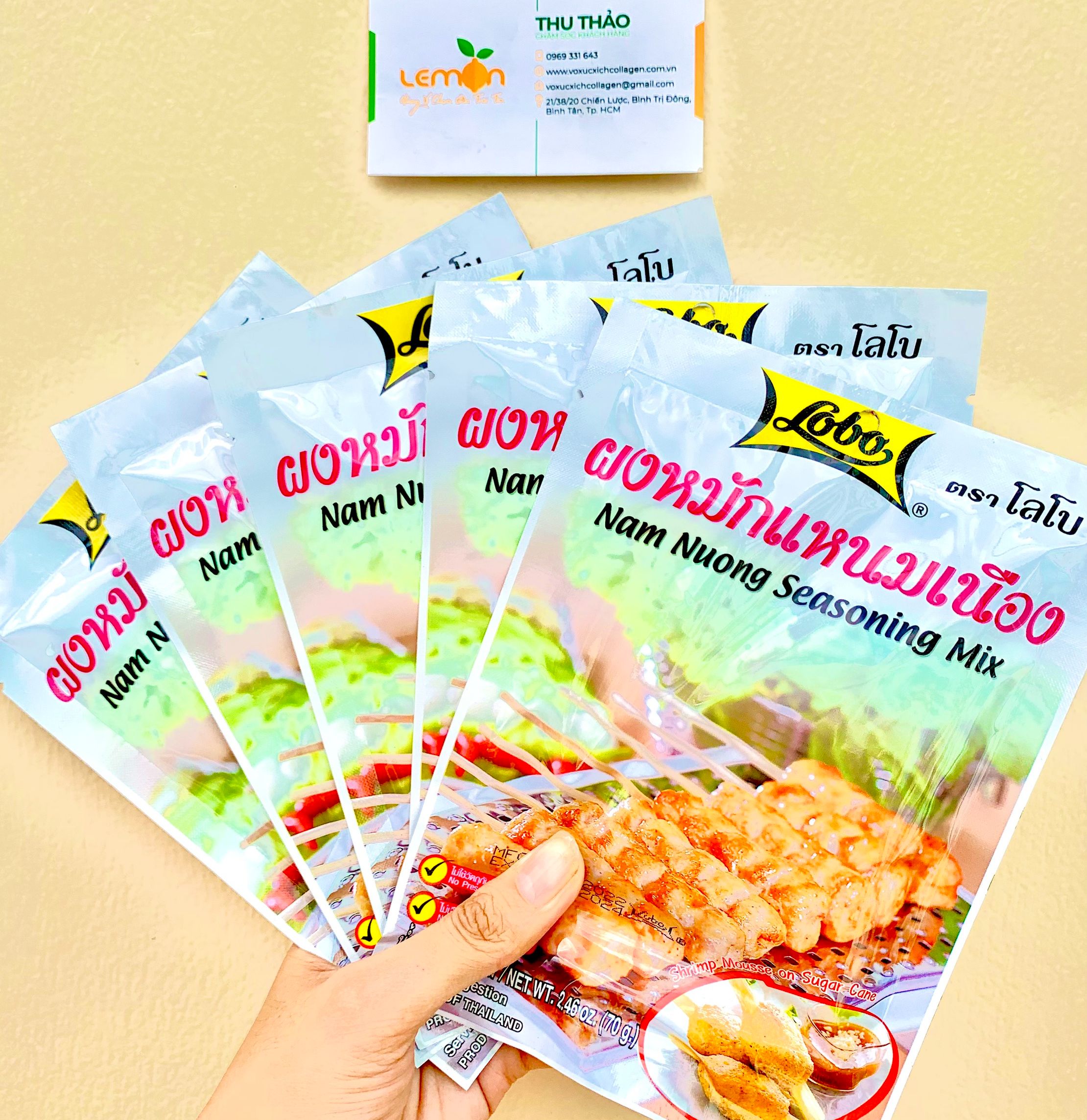 BỘT NEM NƯỚNG LOBO THÁI LAN (gói 70g)