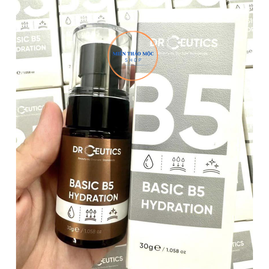 Serum cấp ẩm phục hồi da phù hợp da dầu mụn Basic B5 Hydration DrCeutics