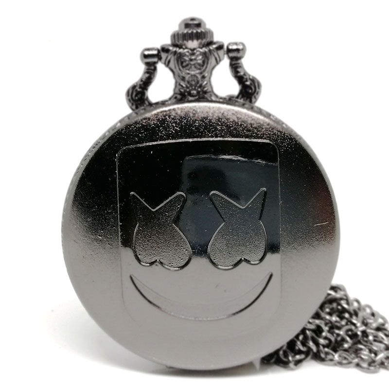 Discjocket Watch 【High-quality】Fashion Marshmello Doctom Disc Jockey Quartz Pocket Watch ...