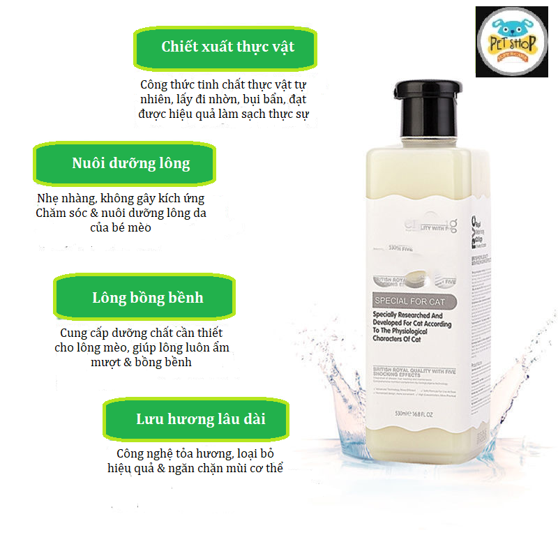 [Hoàn tiền 10%] [CÓ HỎA TỐC] Sữa Tắm SOS 530ml Dành Cho Mèo