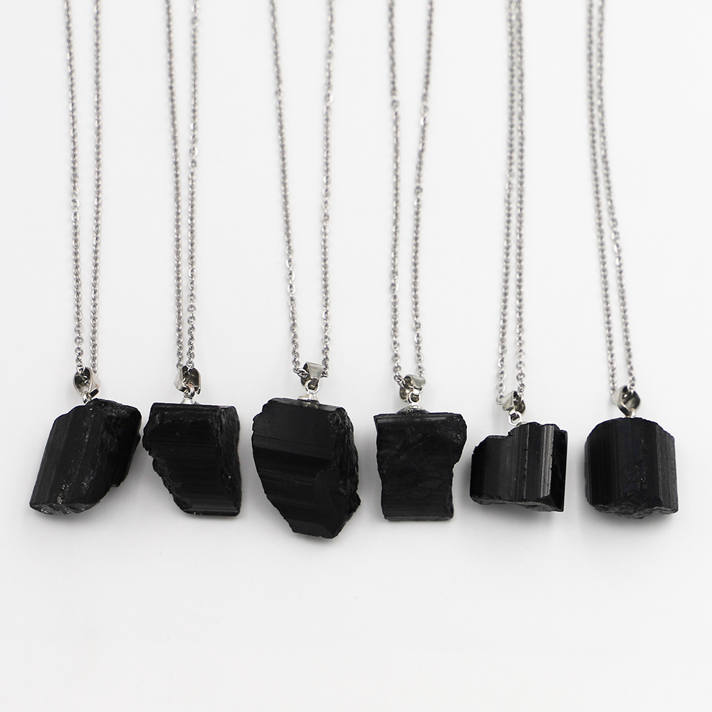 New%20Natural%20Black%20Tourmaline%20Necklace%20Mineral%20Rock%20Chakra%20Jewelry%20omen%20Quartz%20Crystal%20Stone%20Pendant%20for%20Irregular%20Shape%20-%20Image%208